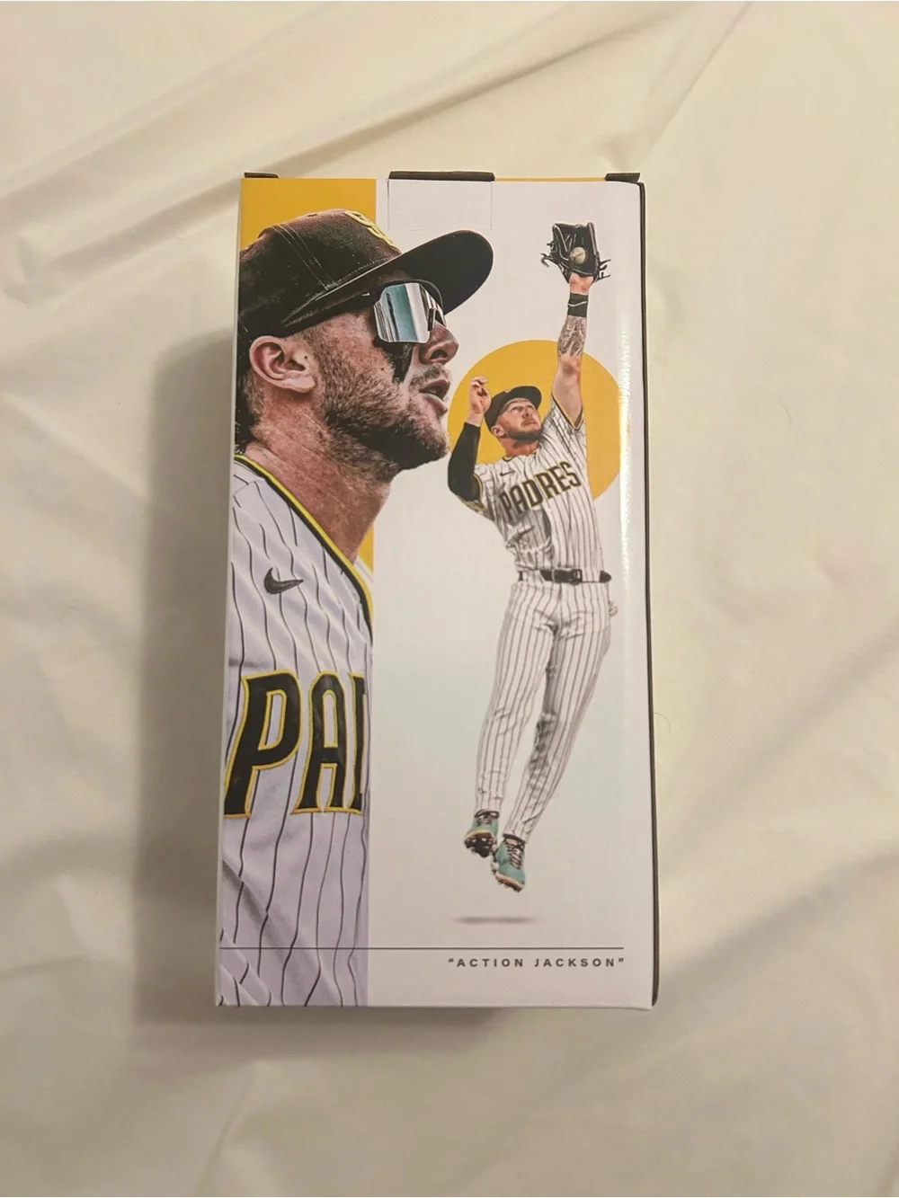 San Diego Padres Black & White Pinstripe Baseball Bobblehead (Merrill)